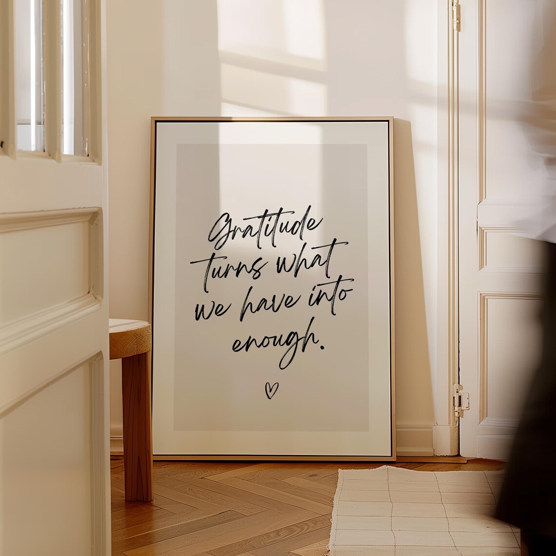 Gratitude Turns What We Have Into Enough, Kitchen Decor