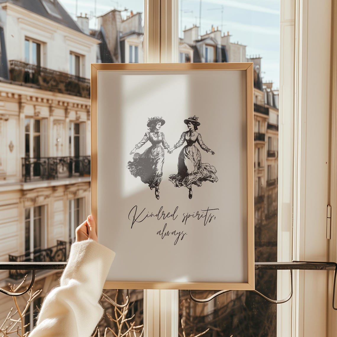 Kindred Spirits Anne Of Green Gable Best Friend Print Friendship Gift Bedroom Wall Art Kindred Spirits Quote Best Friend Birthday Gift