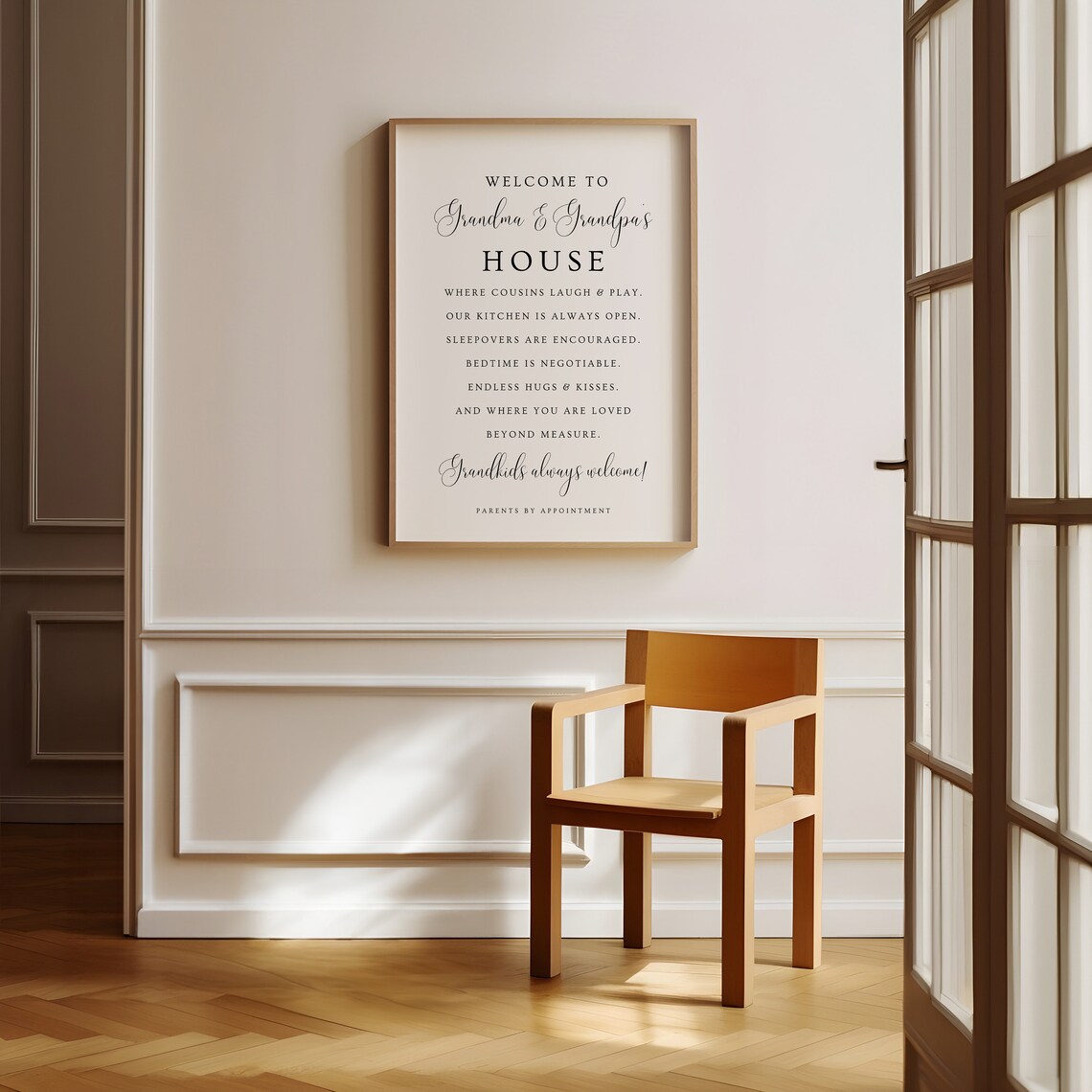 Welcome To Grandma & Grandpa's House Art Print - Image 2