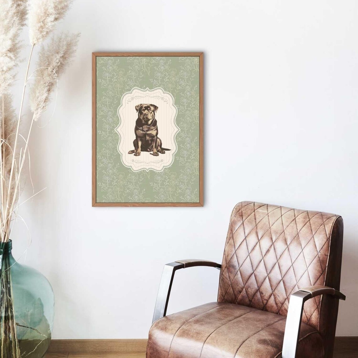 Vintage Style Rottweiler Art Print, Nursery Decor - Image 2