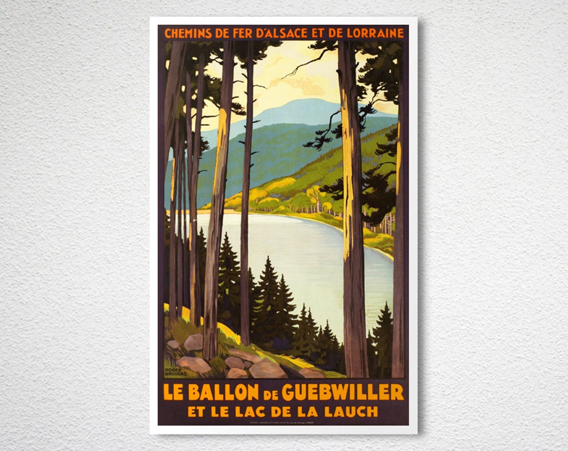 Le Ballon De Guebwiller Lac De La Lauch Alsace French Railways Poster - Image 2