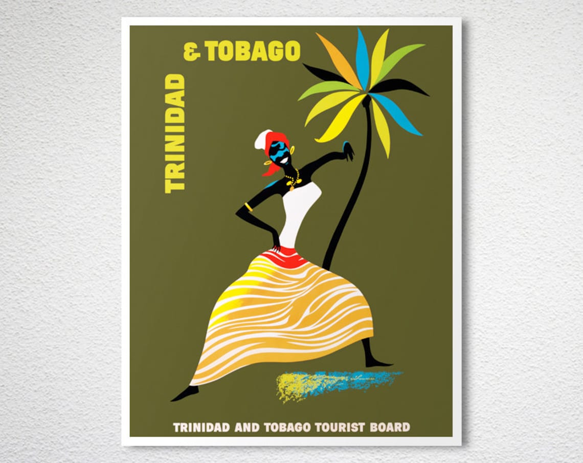 Trinidad Tobago Vintage Travel Poster, Travel Poster - Image 2