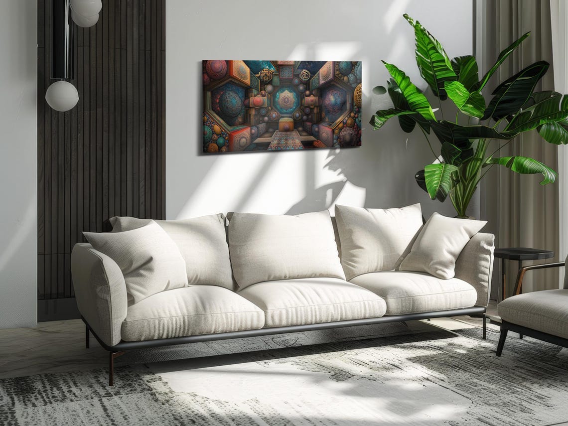 Cosmic Spheres and Geometry Art Print - Image 2