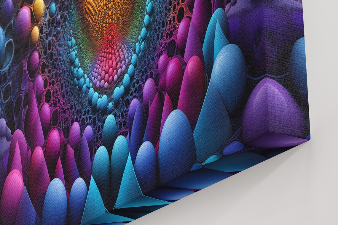 3D Bubble Design, Abstract Style Art Print - Image 4