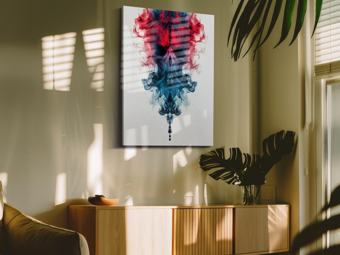 Radiant Ink Flame Design Art Print - Image 4