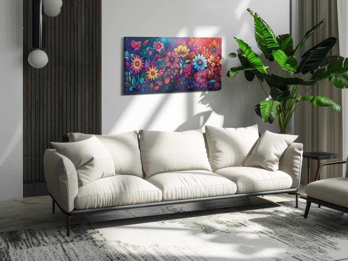 Whimsical Floral Dream, Spring Wall Art - Image 3