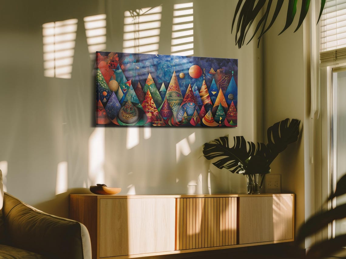 Celestial Pyramid Landscape Art Print - Image 3