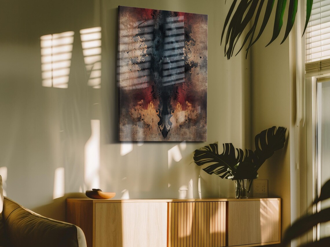 Rustic Red Ornamental Farmhouse Art Print - Image 4