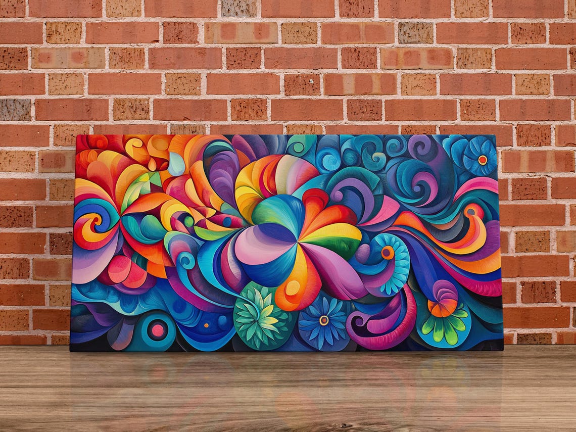 Colorful Abstract Patterns Art Print - Image 4