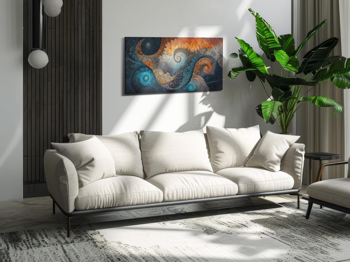 Fractal Spiral Abstract Art Print - Image 2