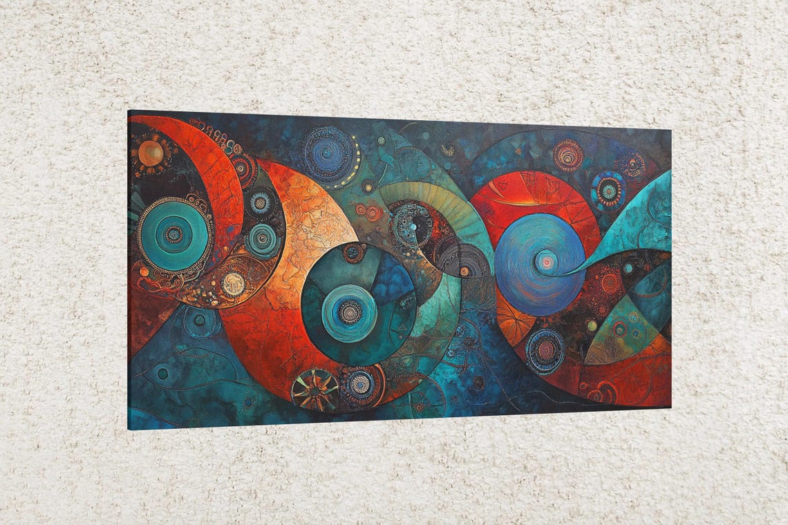 Celestial Swirl Abstract Art Print