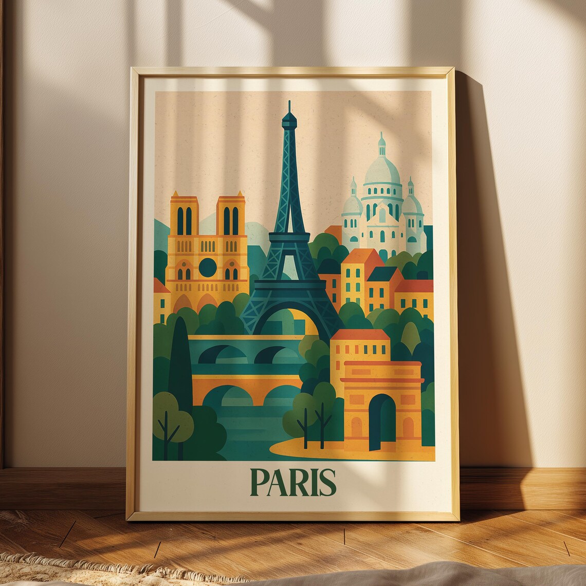 Paris Modern Travel City Poster