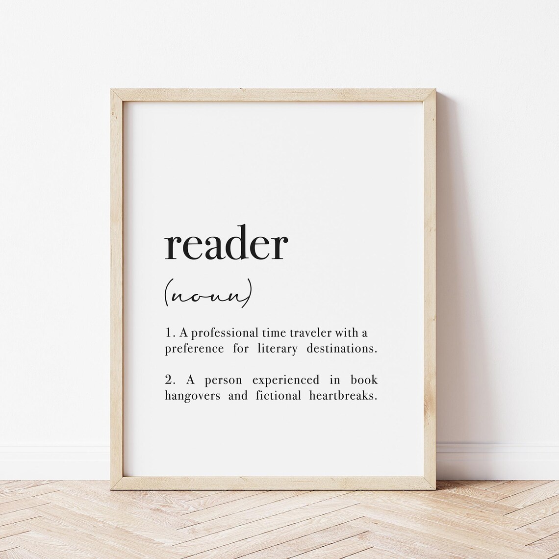 Reader Definition Bookish Poster, Reading Corner Decor - Image 3