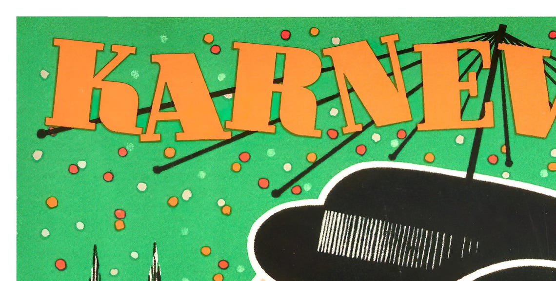 Karneval in Koln Cologne Carnival Vintage German Travel Poster - Image 2