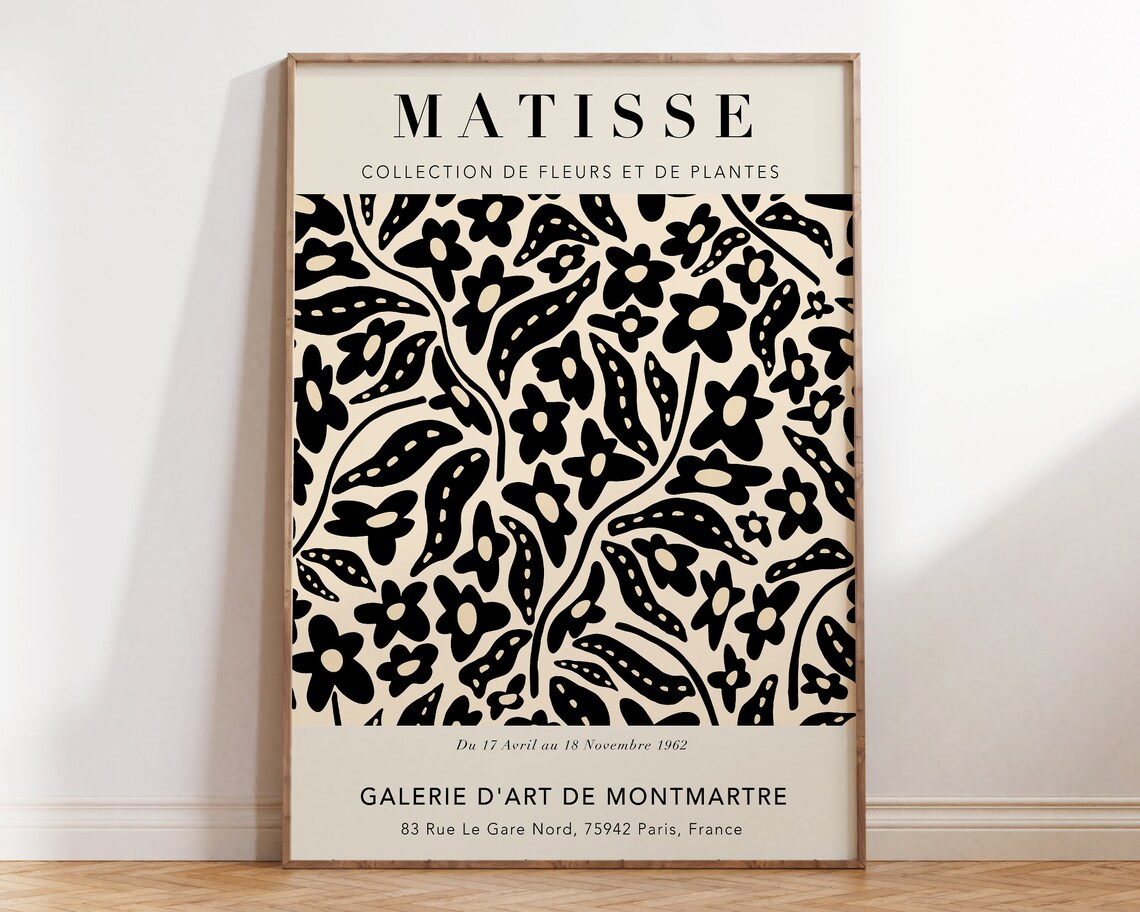 Matisse Floral Botanical Cut Outs Art Print