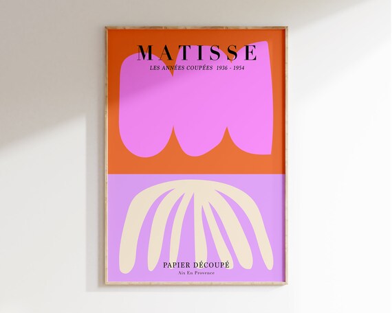 Matisse Abstract Cut Out Shapes Poster Matisse Print Matisse Decoupage Poster Matisse Exhibition Poster Papiers Decoupages Mp139