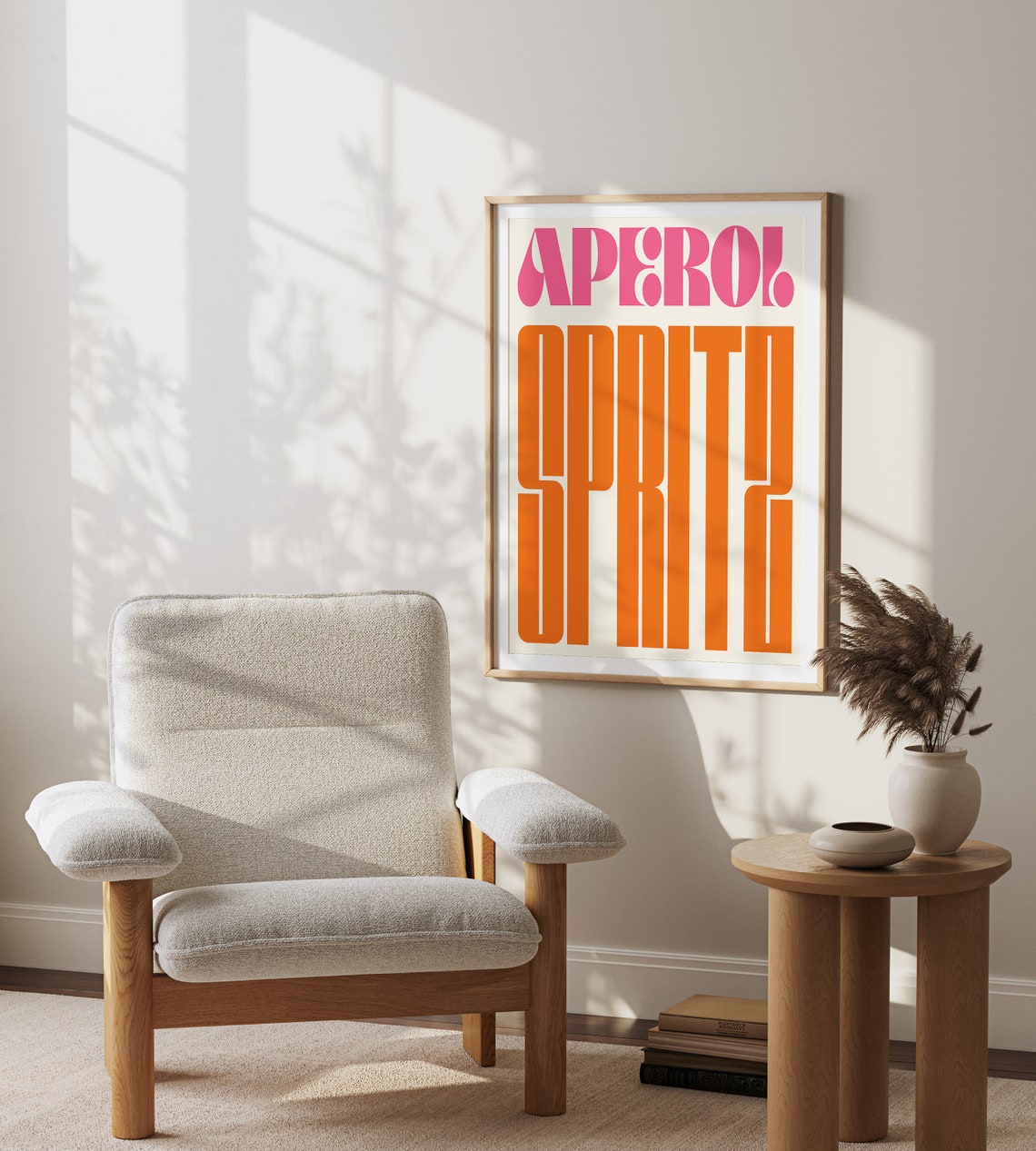 Aperol Spritz Retro Red Bold Typography Modern Bar Wall Poster - Image 2