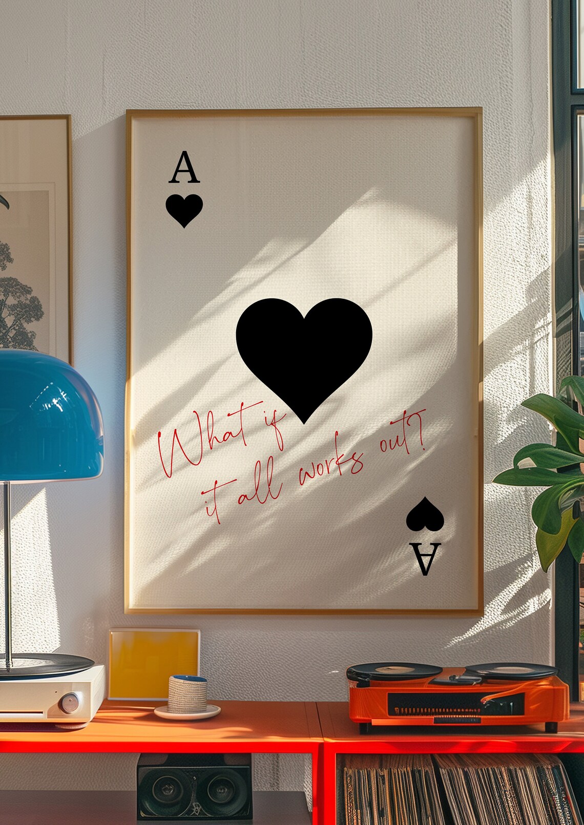 Ace Of Hearts Retro Art Print, Y2K Decor - Image 2
