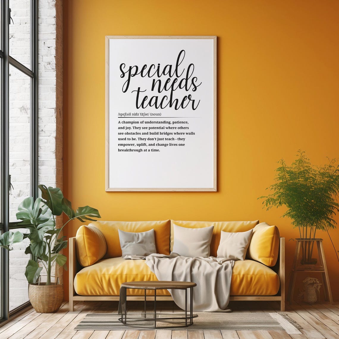 Special Needs Teacher Champion Of Understanding Definition Poster - Image 6