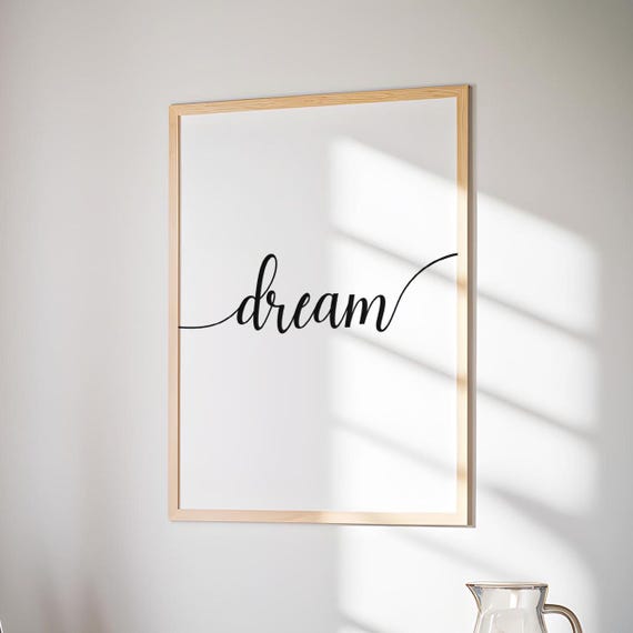 Dream Wall Art Bedroom Decor Nursery Print
