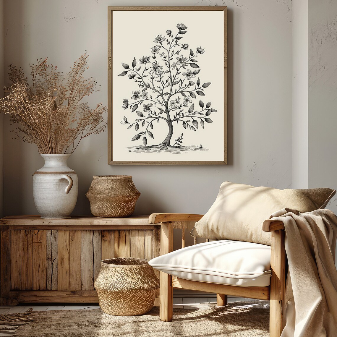 Antique Botanical Sketch, Vintage Kitchen Art Print - Image 3