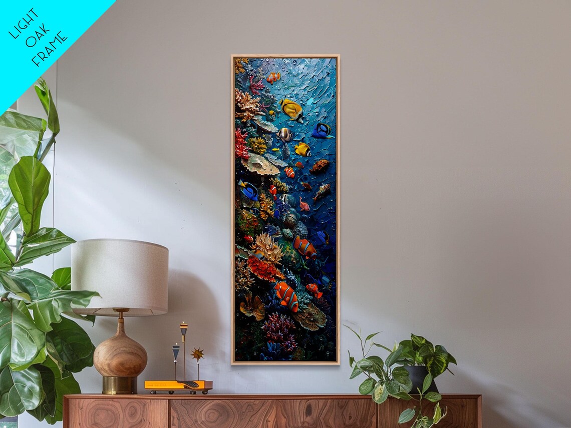 Coral Reef Underwater Scene, Tropical Fish Art Print - Image 6