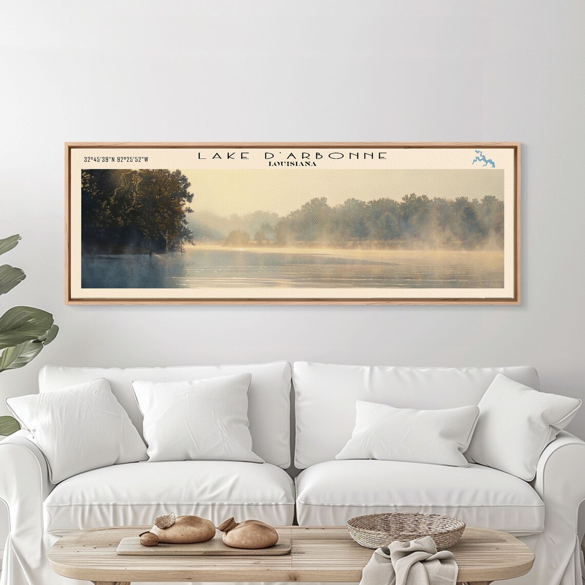 Lake D'Arbonne Louisiana Golden Morning Fog Cypress Glow Travel Poster