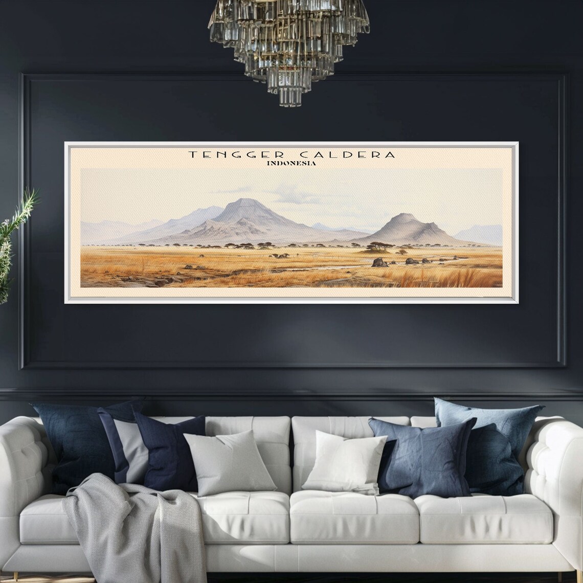 Tengger Caldera Framed Print Travel Poster Panoramic Wall Art Home Decor Gift For Travel Lover Wall Hanging - Image 6