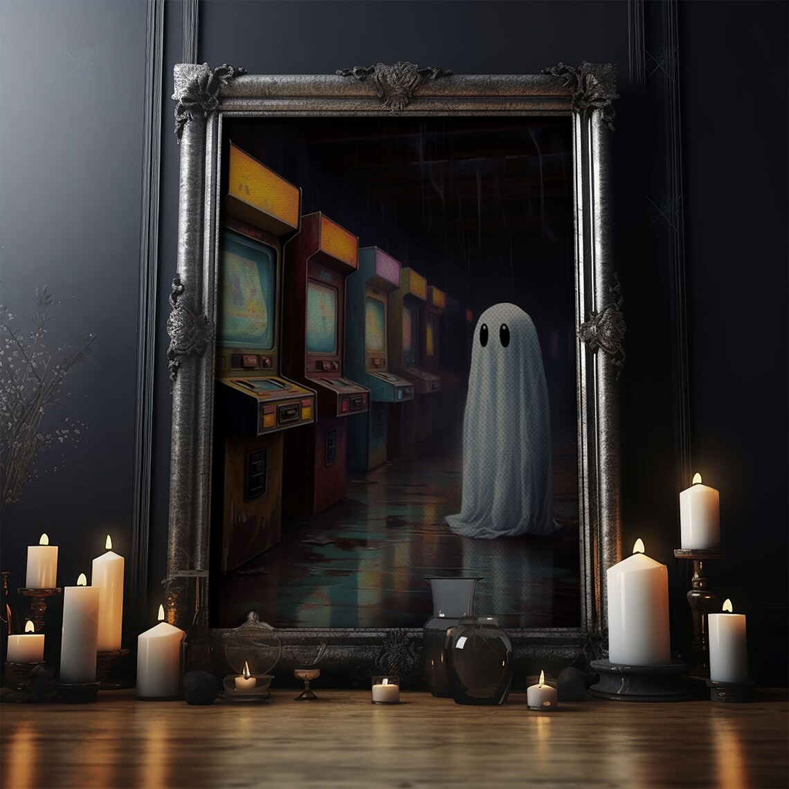 Ghost in an Abandoned Arcade, Dark Academia Poster - Image 4