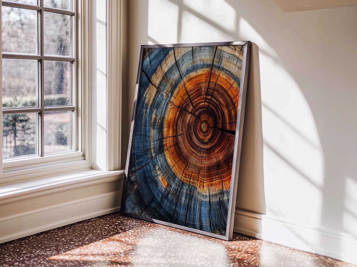 Tree Ring Print, Rustic Modern Farmhouse Art Print - Image 5