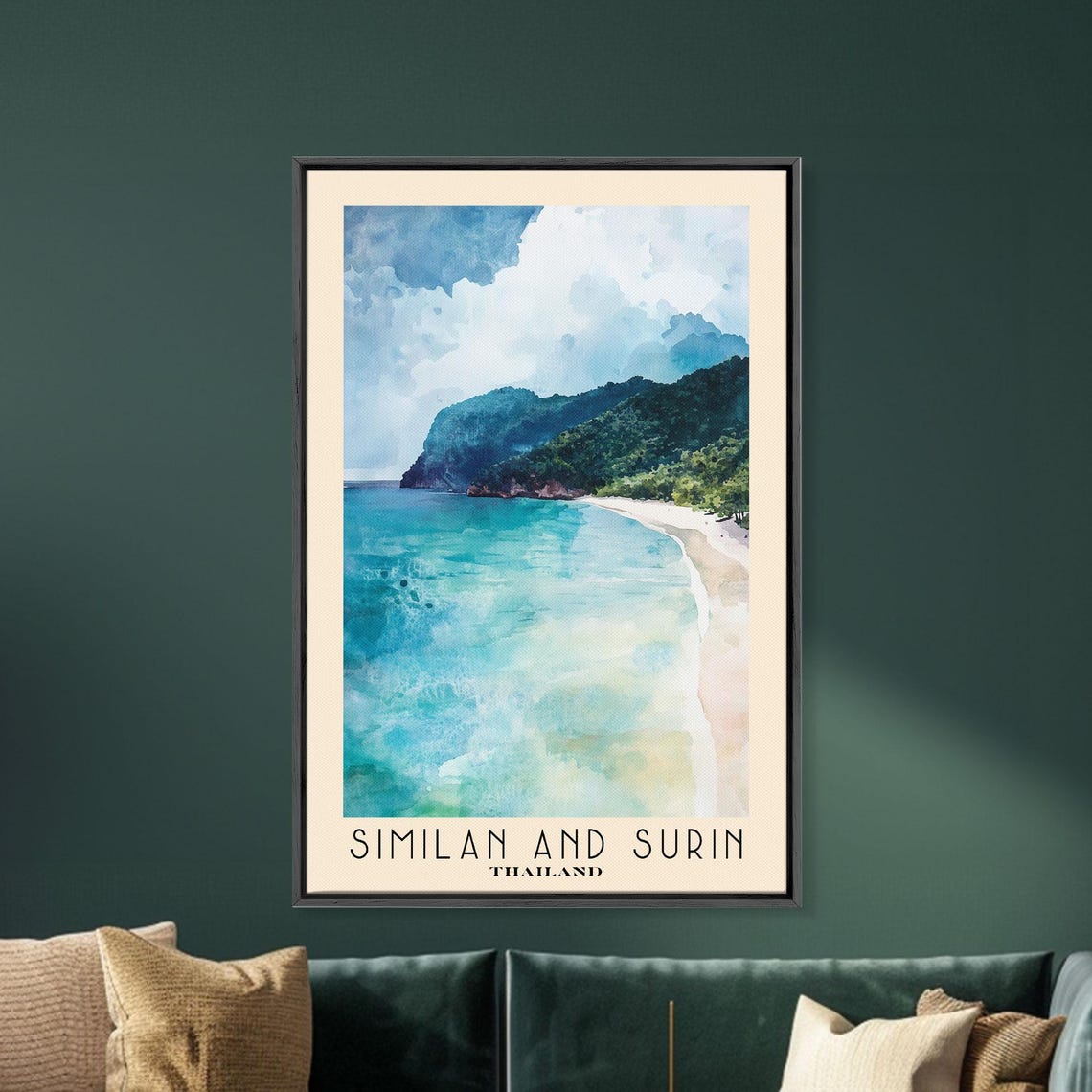 Similan And Surin Thailand Turquoise Bay White Sand Headland Poster - Image 4