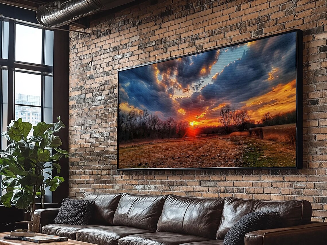 Sunset Over Oklahoma Field, Photography Art Print - Image 5