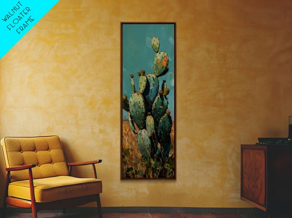Cactus Botanical Desert Landscape Art Print