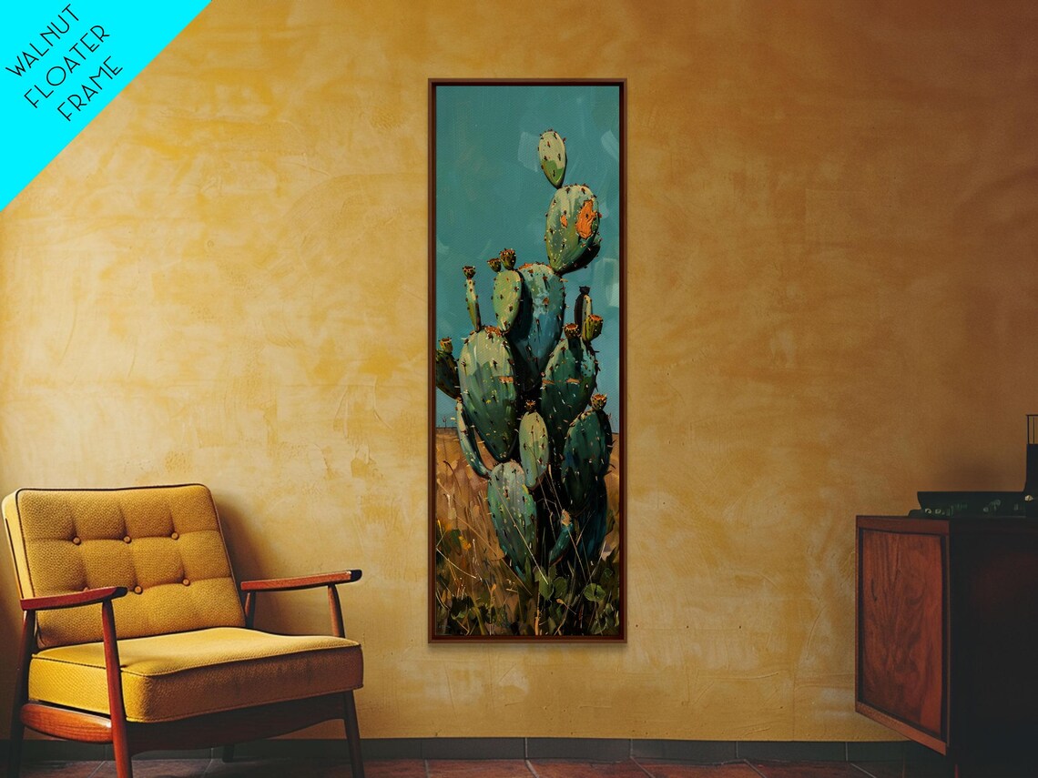 Cactus Botanical Desert Landscape Art Print