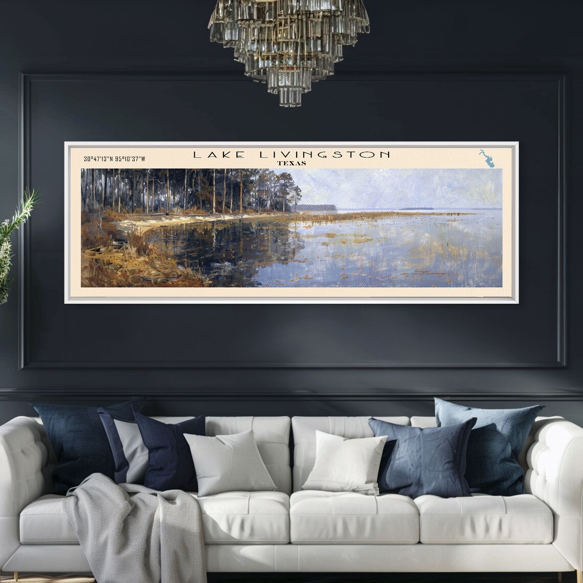 Lake Livingston Texas Travel Poster, Lake House Decor - Image 5