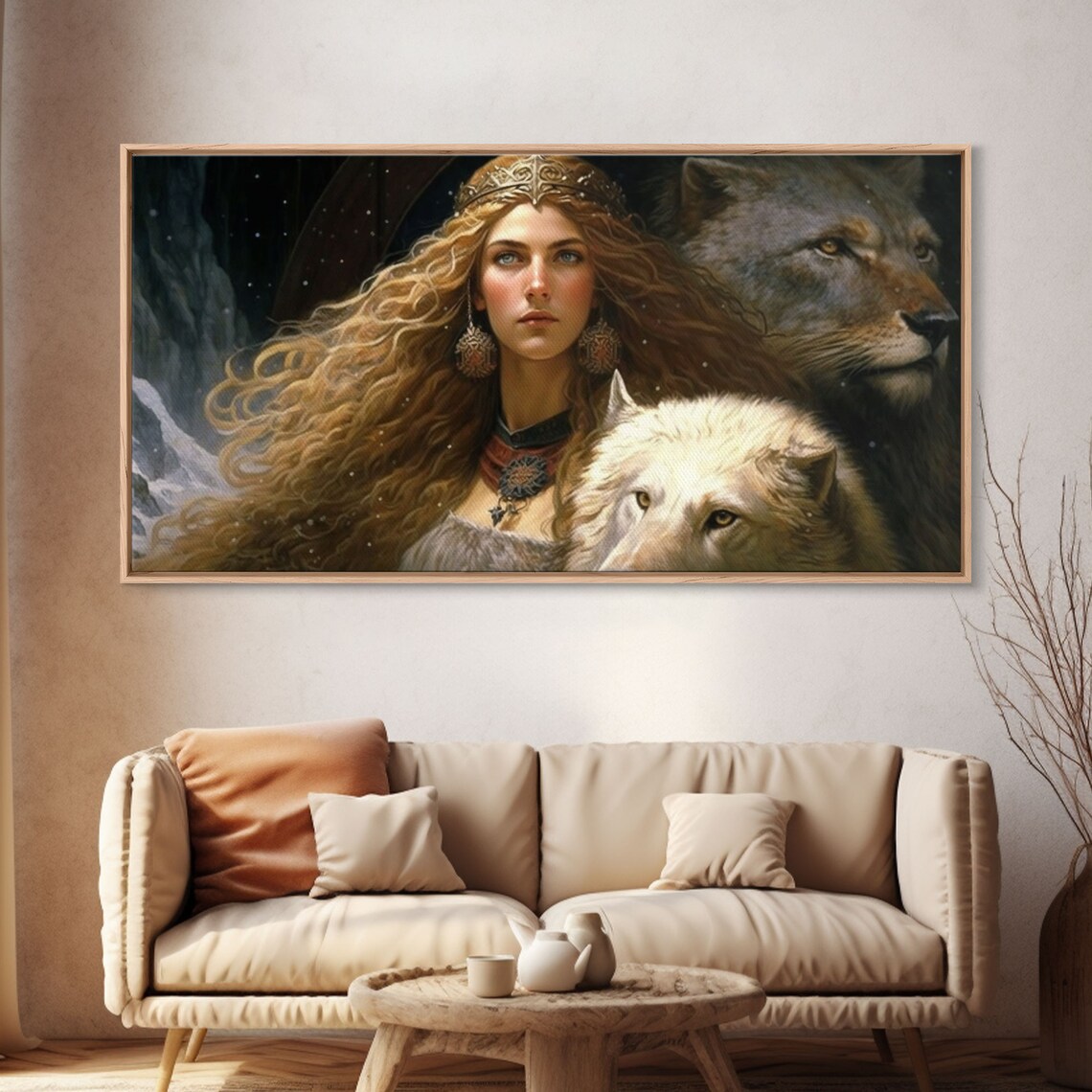 Lady Freya Norse Mythology Art Print, Goddess of Love - Image 3