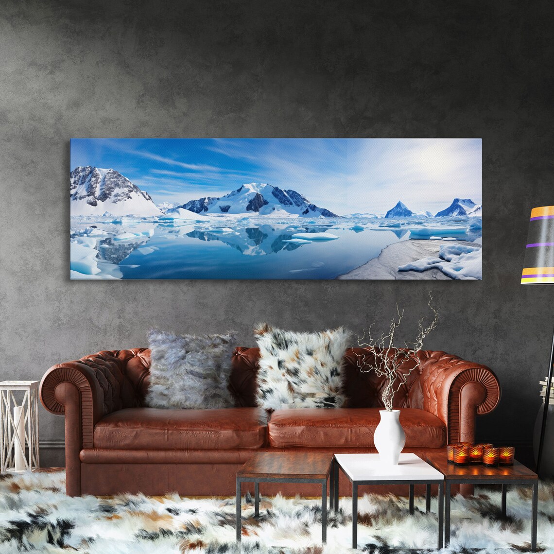 Antarctica Sunset Photography, Winter Decor Art Print - Image 3