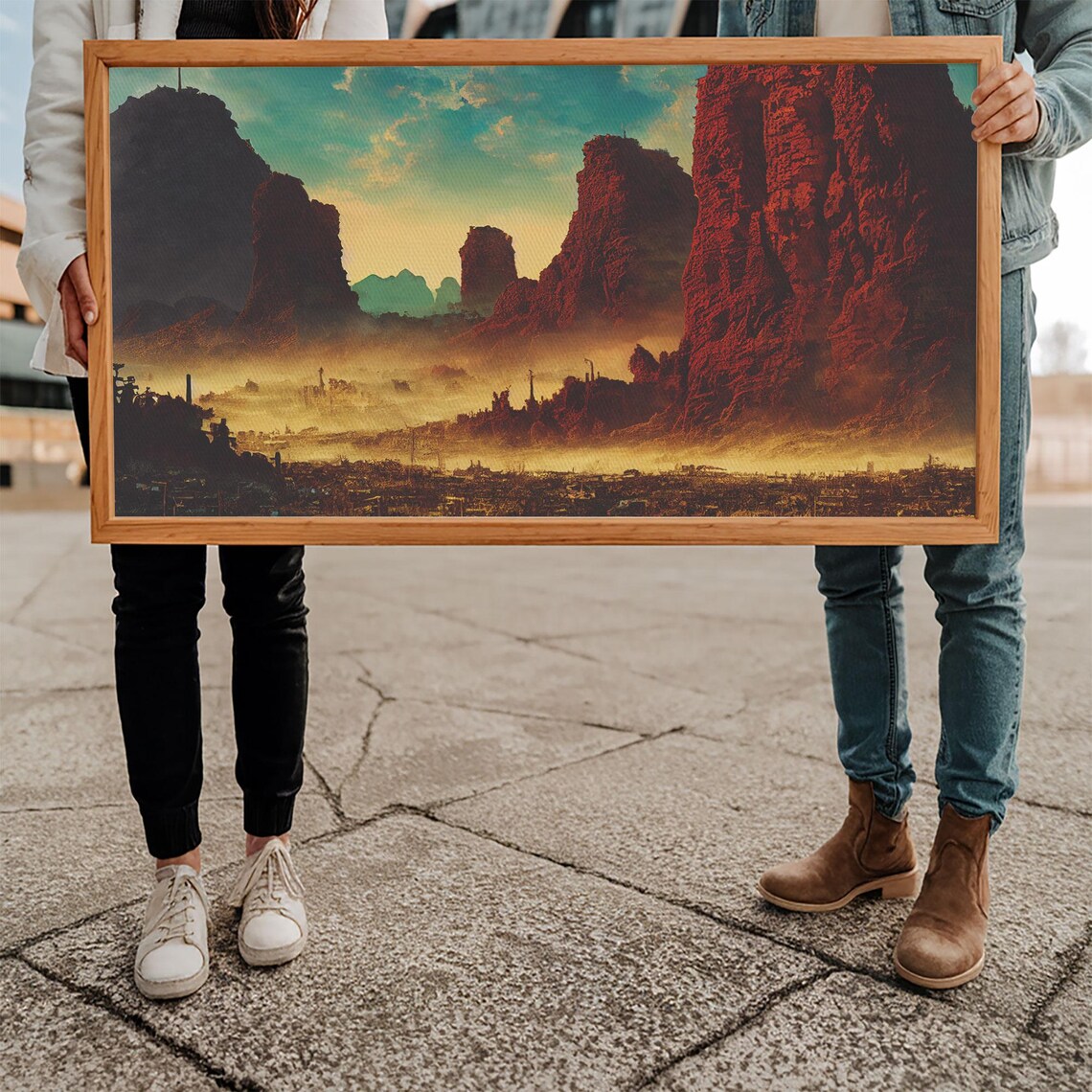 Post Apocalyptic Desert Hellscape, Mancave Wall Art - Image 5