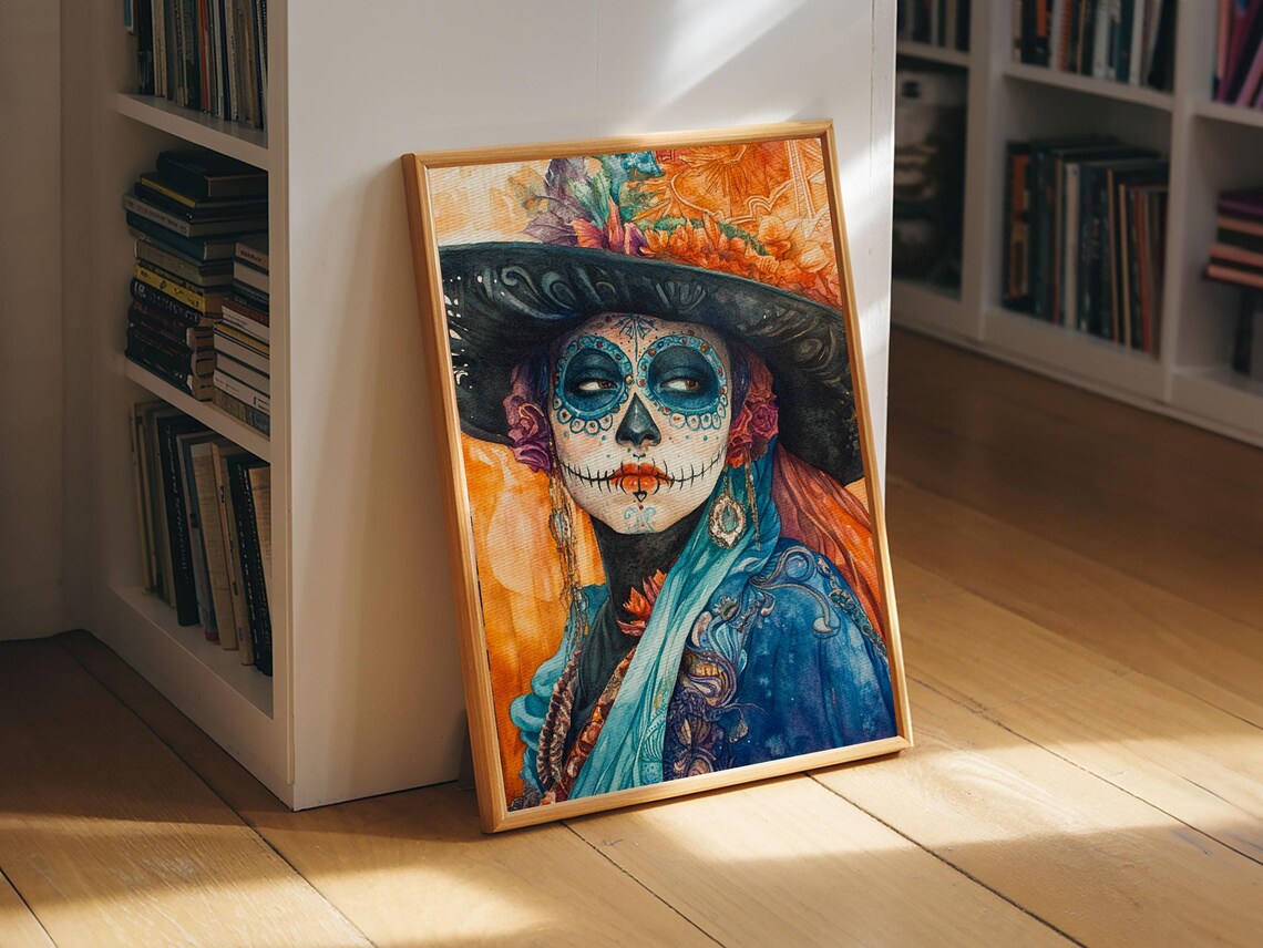 Chicano Art Day Of The Dead Mexicano Wall Art Print - Image 2