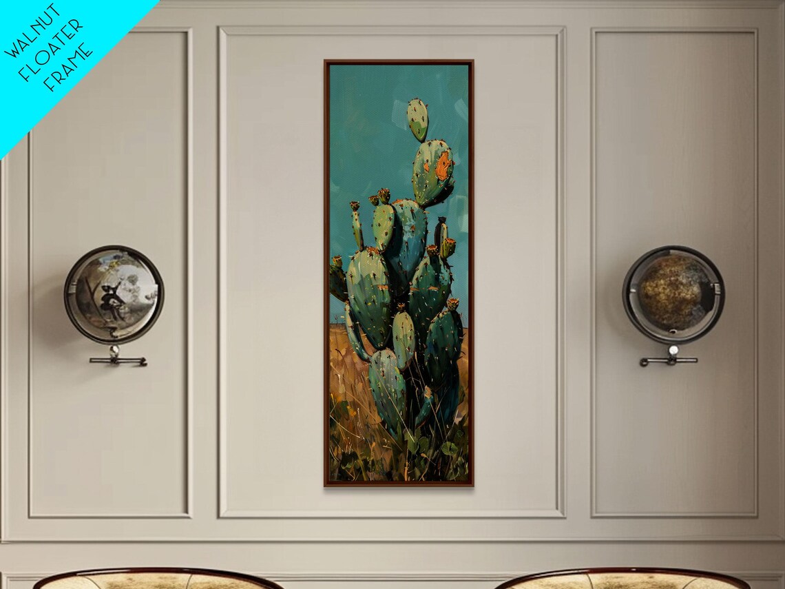 Cactus Botanical Desert Landscape Art Print - Image 3