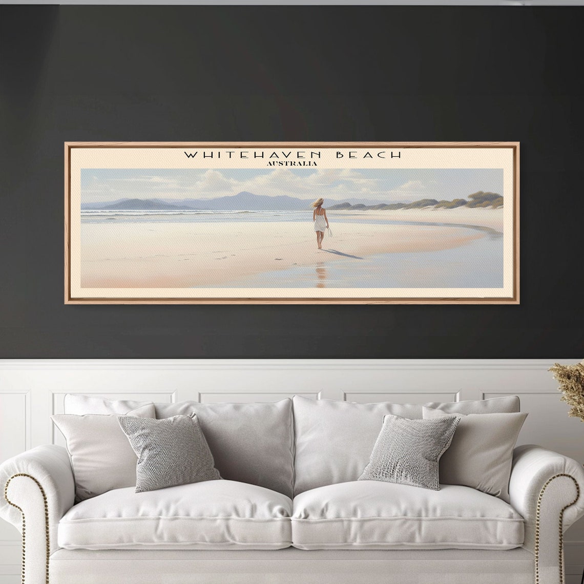 Whitehaven Beach Australia White Sand Stroll Tropical Travel Poster - Image 5