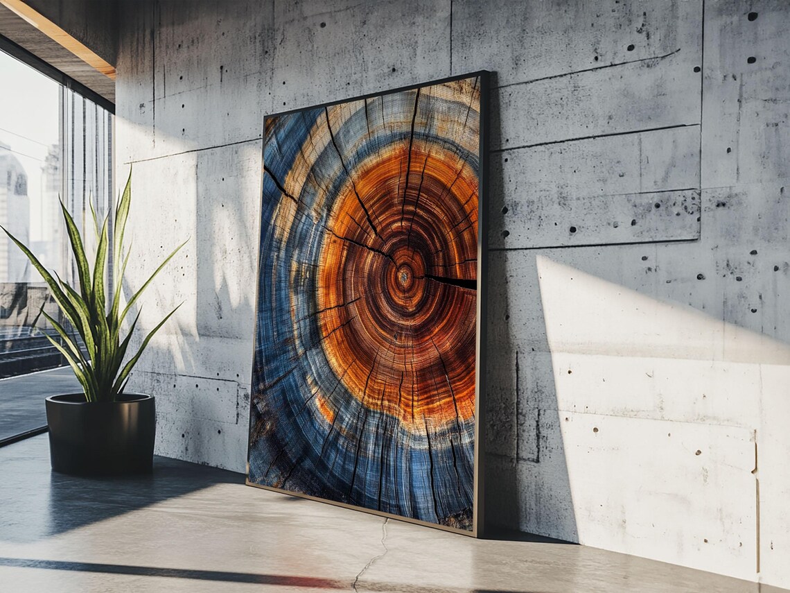 Tree Ring Print, Rustic Modern Farmhouse Art Print - Image 2