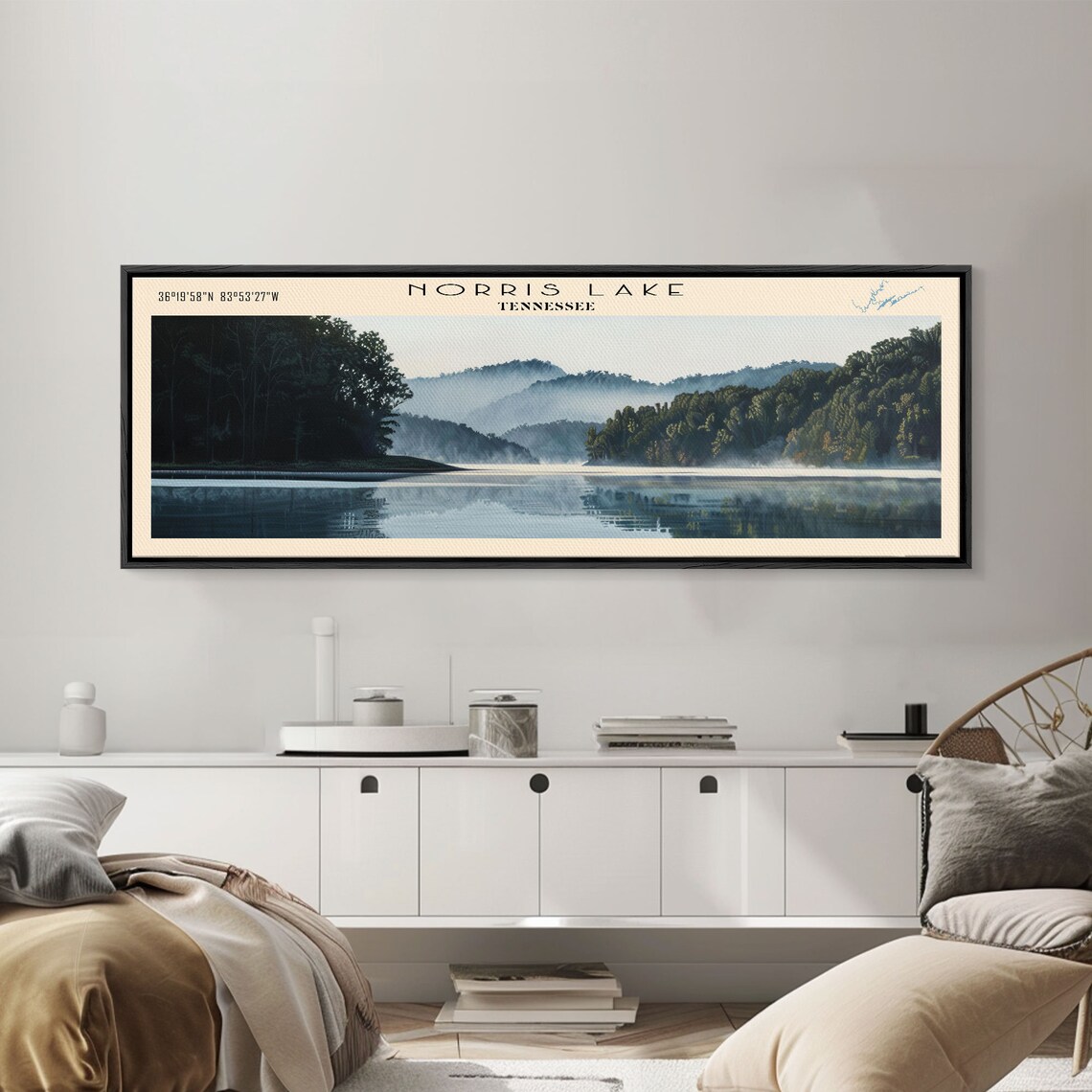 Norris Lake Tennessee Travel Poster, Lake House Decor - Image 5
