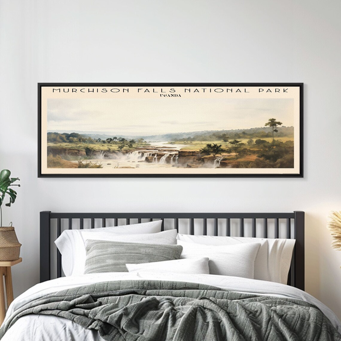 Murchison Falls National Park Uganda Cascading Falls Panoramic Art Poster - Image 3