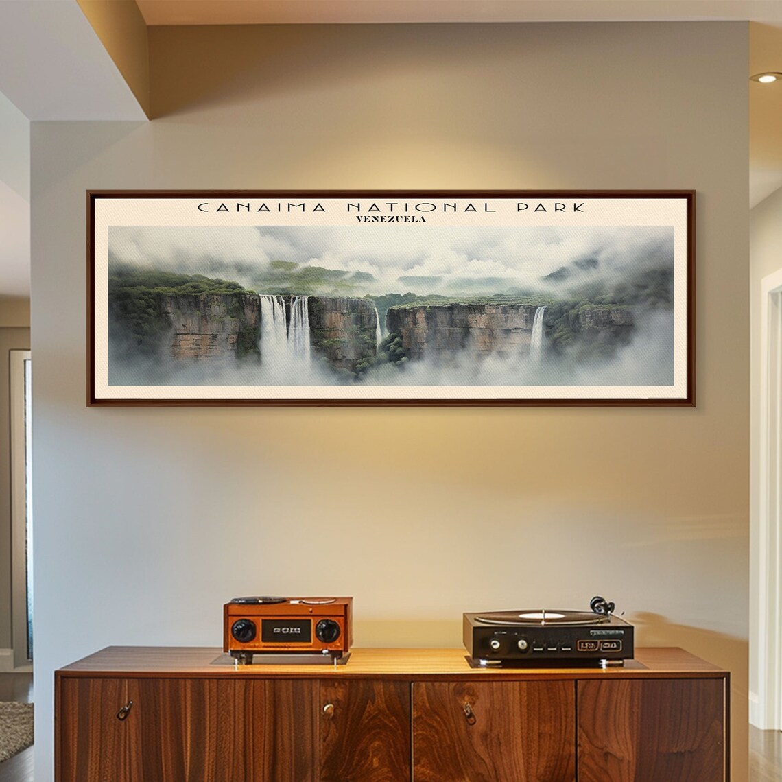 Canaima National Park Venezuela Tepui Waterfalls Mist Panoramic Travel Poster - Image 4