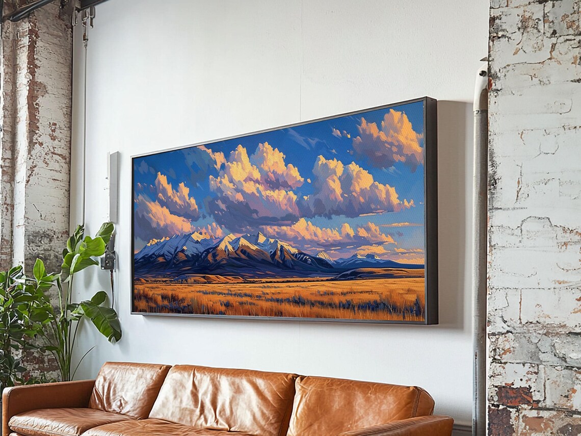 Sunset Over the Mountains, Panoramic Landscape - Image 4