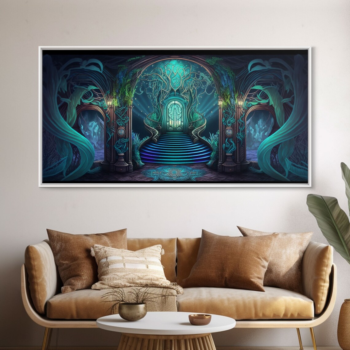 Fantasy Wall Art Print Magical Forest Fantasy Landscape Art Ready To Hang Wall Art - Image 5