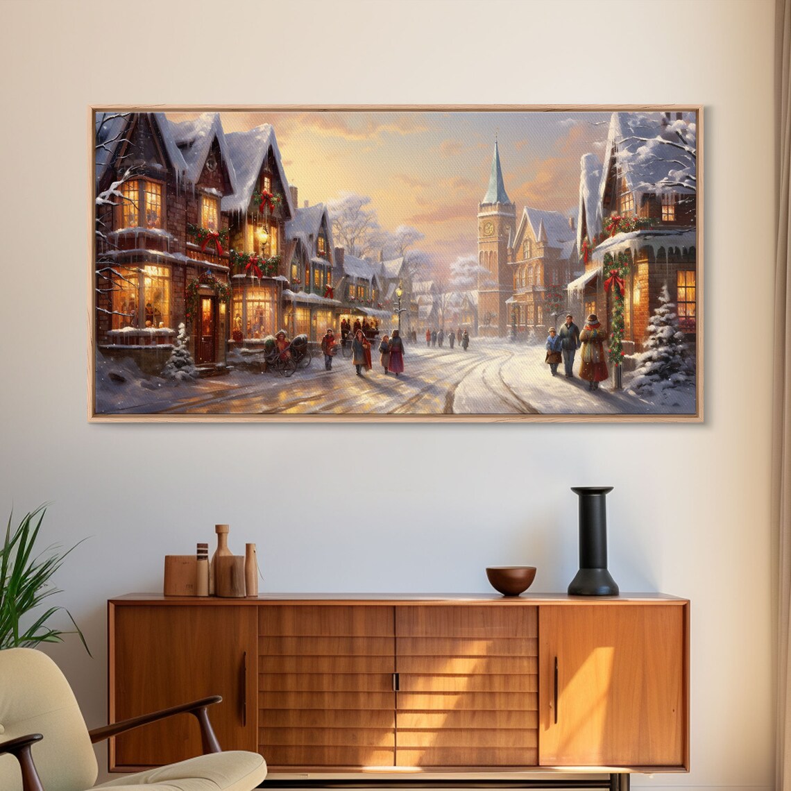 Vintage Christmas Winter Wonderland Poster Print - Image 6