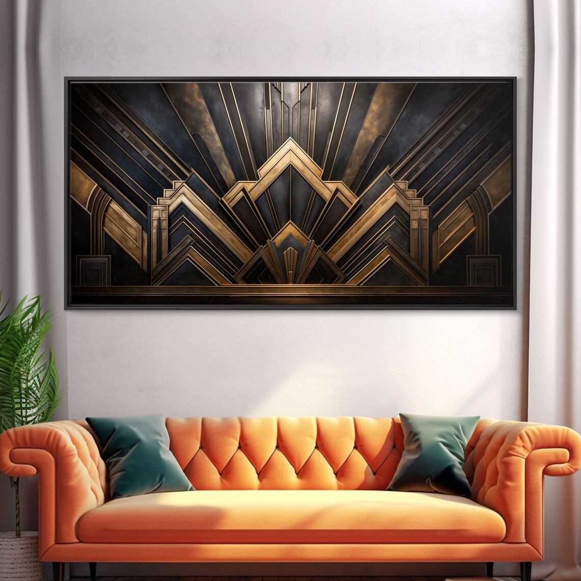 Black And Gold Art Deco Art Print, 1920s Retro Style - Image 5