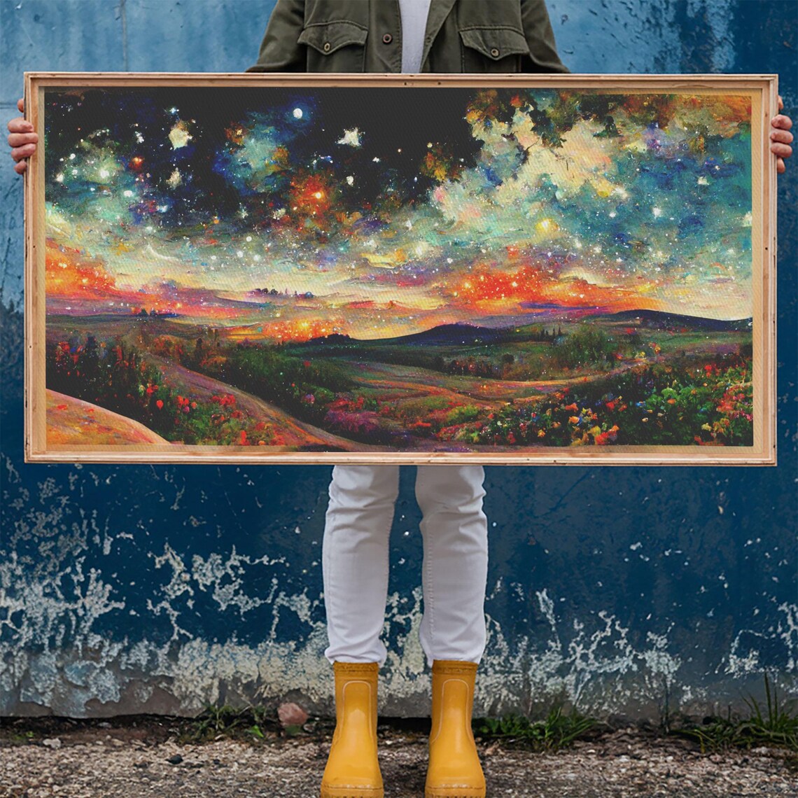 Starry Night-Inspired Art Print, Spiritual Night Sky - Image 6